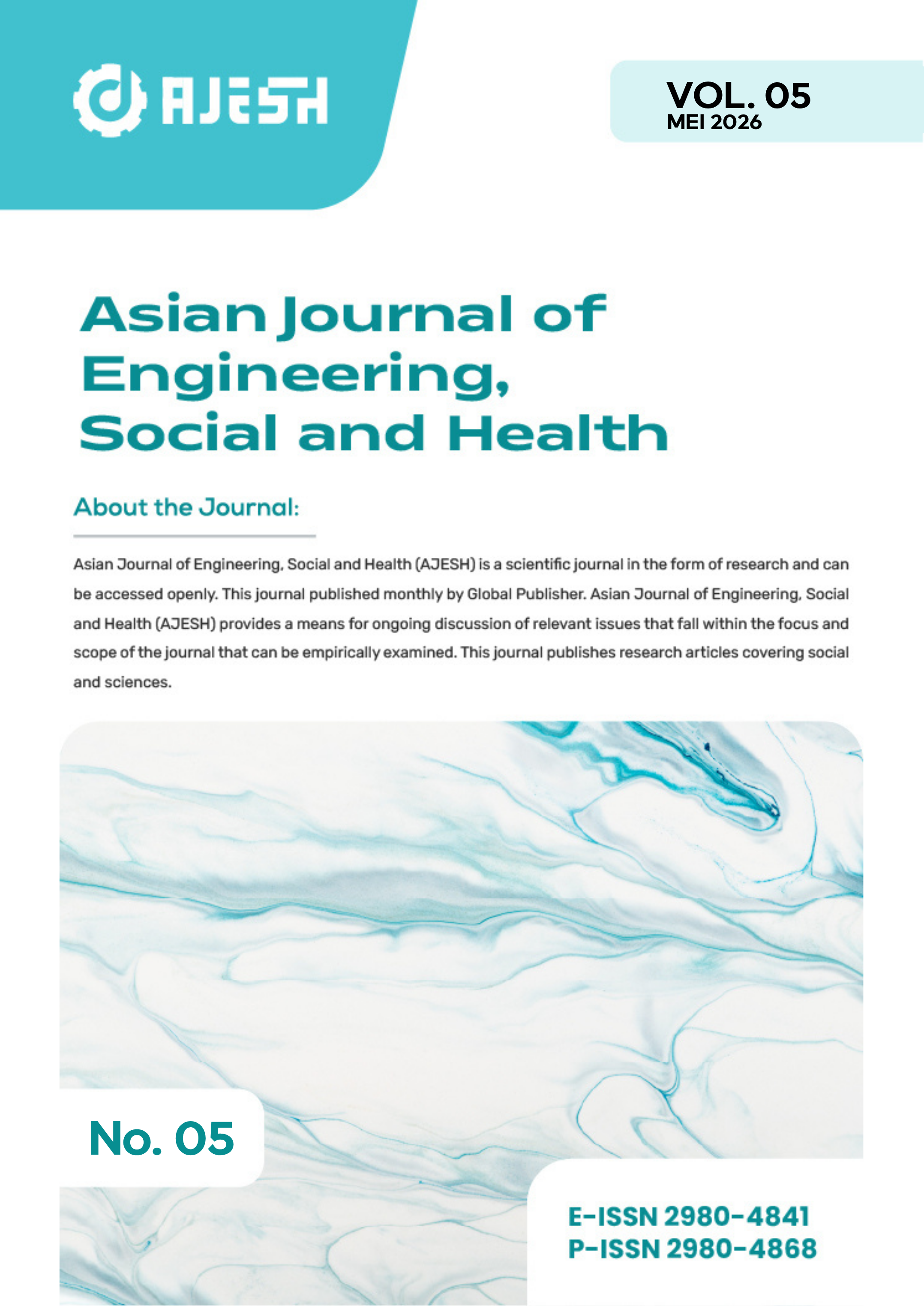 					View Vol. 5 No. 5 (2026): Asian Journal of Engineering, Social and Health
				